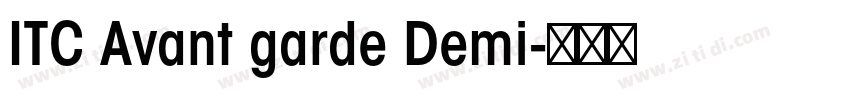 ITC Avant garde Demi字体转换